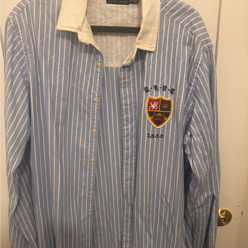 Ralph Lauren Blue Striped Men's Shirt